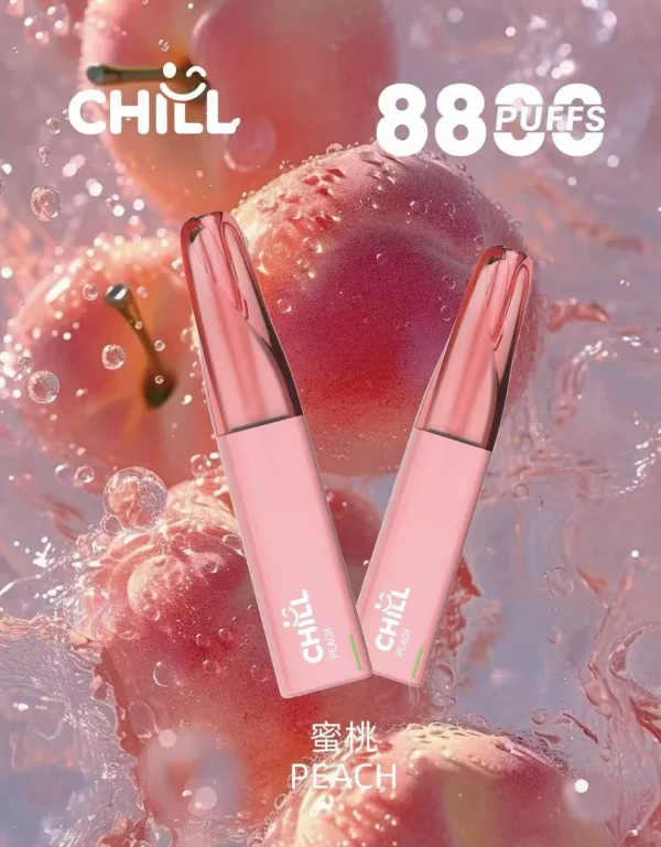 CHILL8800口拋棄式-蜜桃-600x769
