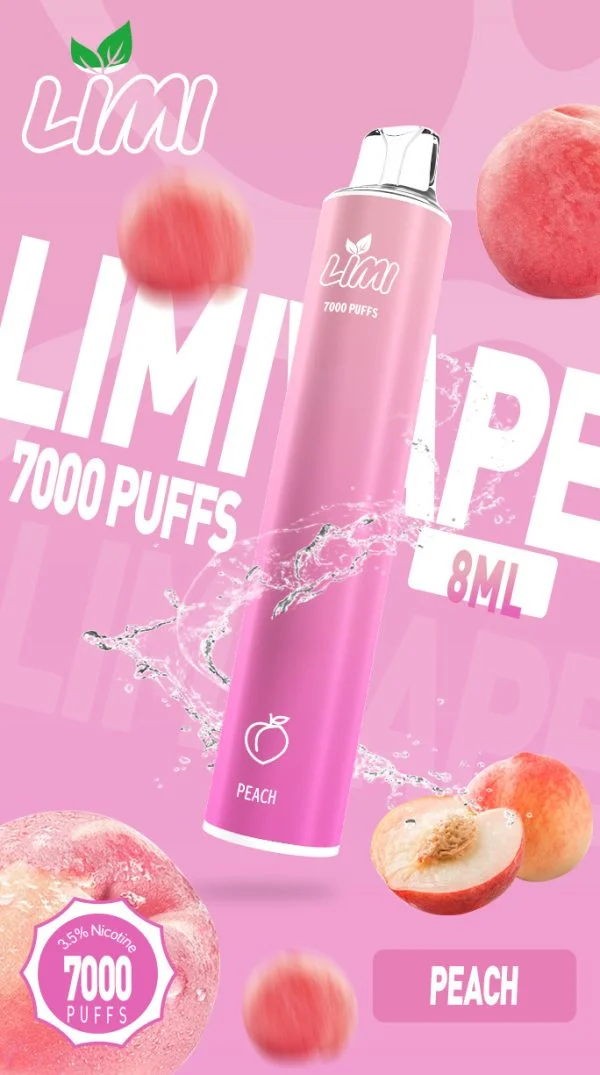 LIMI-7000-PUFFS-發光拋棄式電子煙-冰心蜜桃
